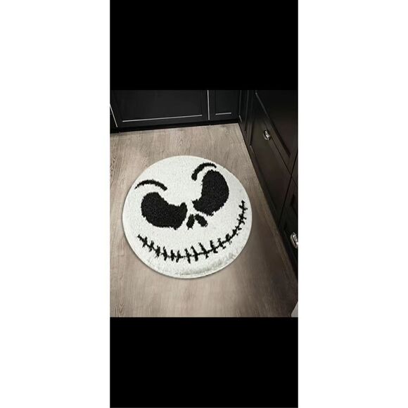 🔥👻Large Ghost Face Print carpet Round non slip plush rug - Picture 11 of 11